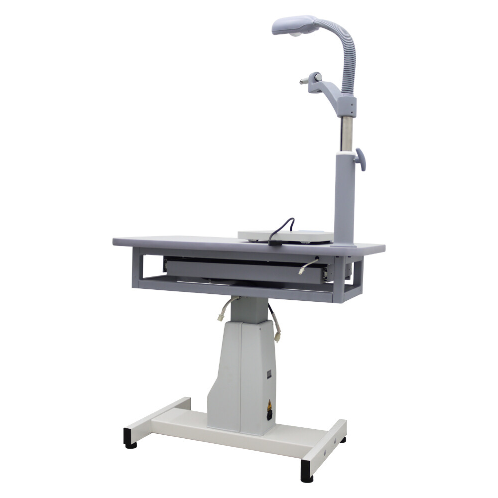 Auto Optical Optometry Table Eyeglass Test Adjustable Height 110V Load 165lbs