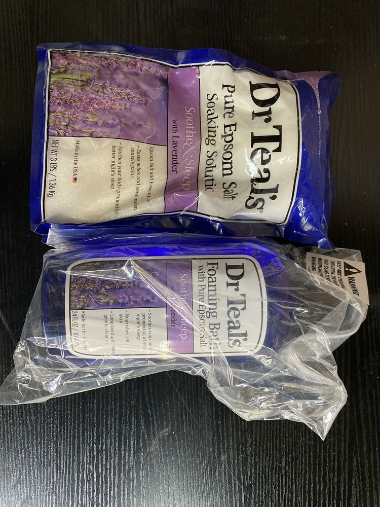 Dr Teal's Epsom Salt Soaking Solution +Foaming Bath w/Pure Epsom Salt - Lavender
