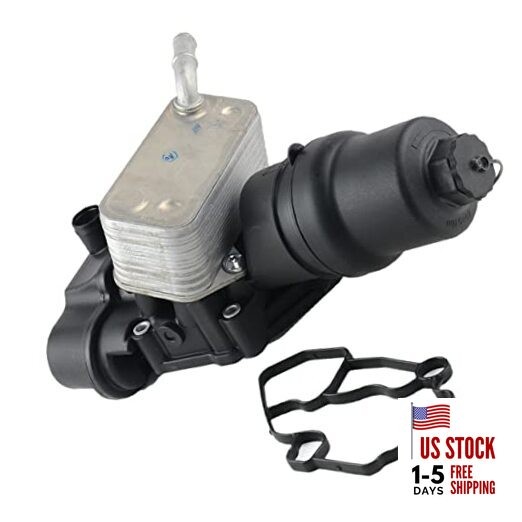 Engine Oil Cooler Oil Filter Housing Assembly Replacement for 2006-2008 Audi