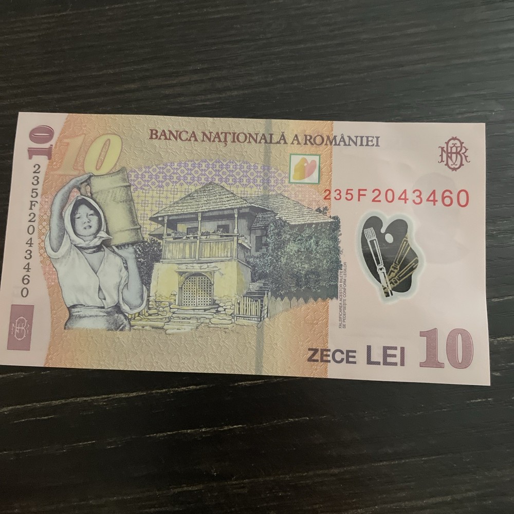 Romania, 10 Lei 2018 polymer banknote