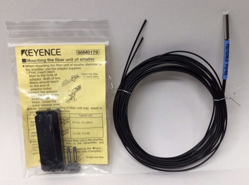 Keyence FU-48 Sensor Reflective Fiber Optic Unit FU48