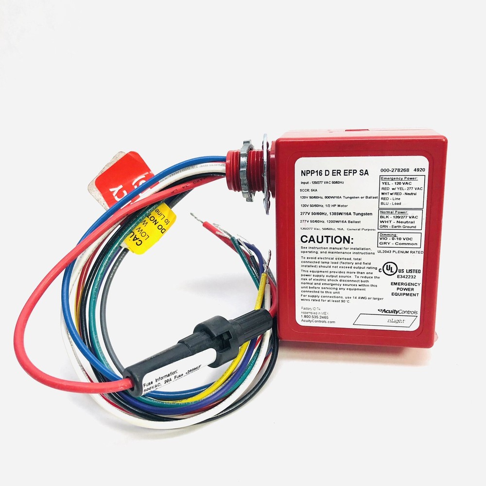 SA LIGHT RELAY EMERGENCY POWER PACK 120VAC