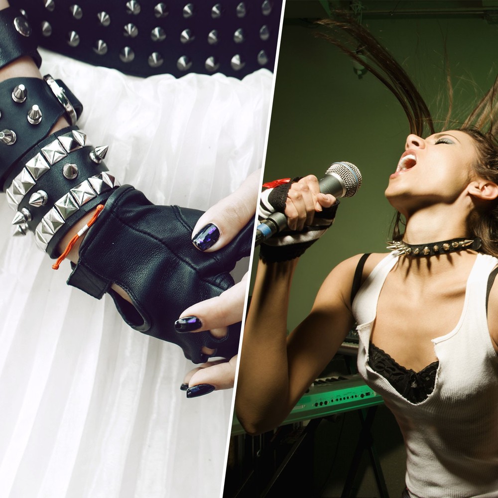 16Pcs Cone Spike Stud Rivet, 10x20mm Tree Studs and Spikes Gold