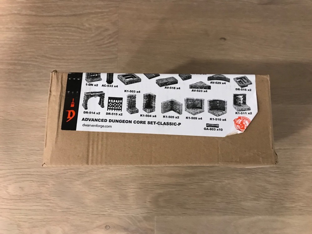 Dwarven Forge 5-A103-P Advanced Dungeon Core Set Classic New Painted