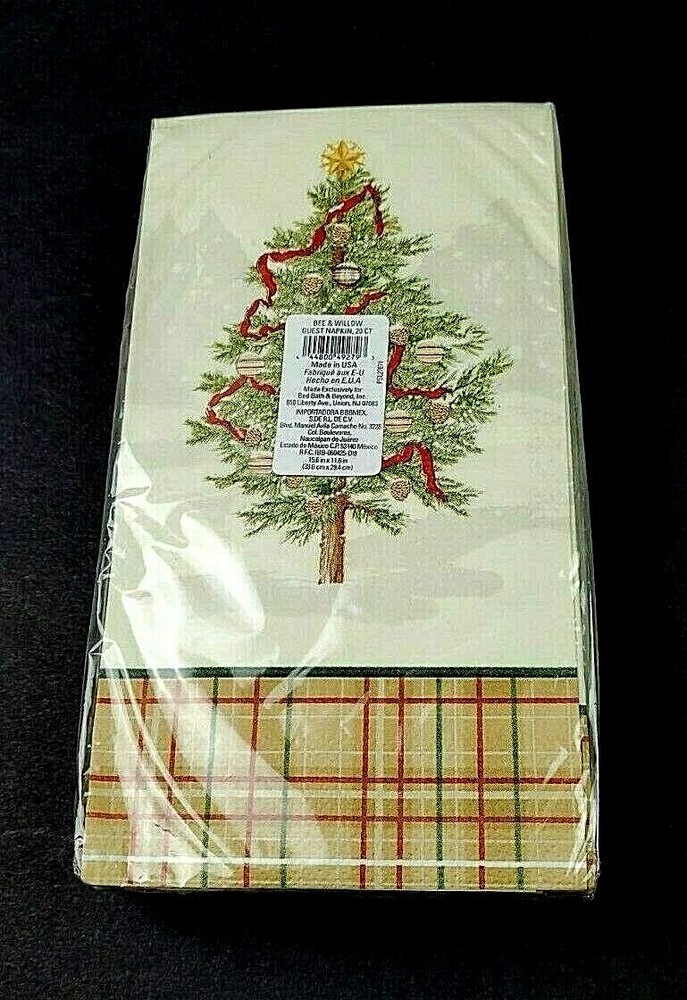 Bee & Willow 20 Count Paper Napkins Christmas Trees