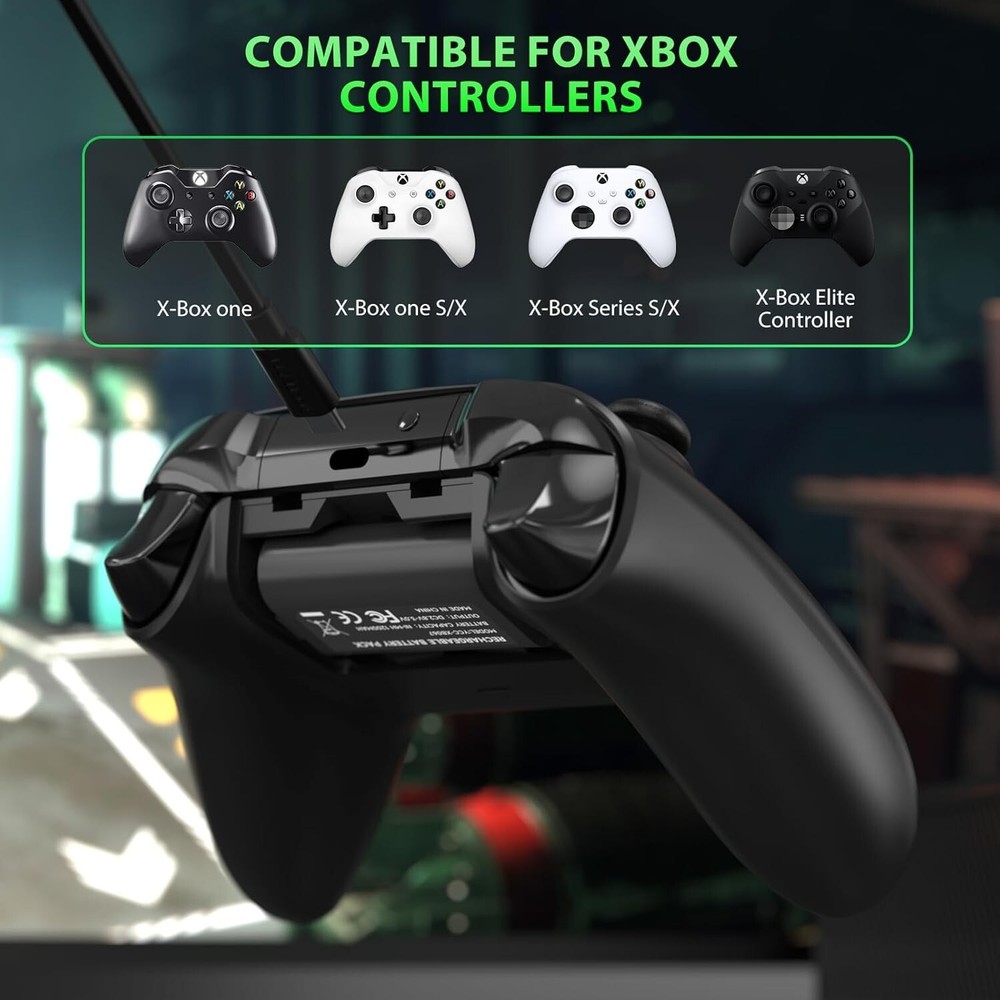 2Pack Lithium Rechargeable Xbox Controller Battery Pack for Xbox One/Xbox Series