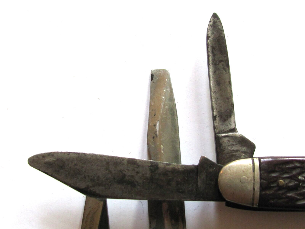 3 OLDER CAMILLUS POCKET KNIVES 2 LINEMAN VERSION