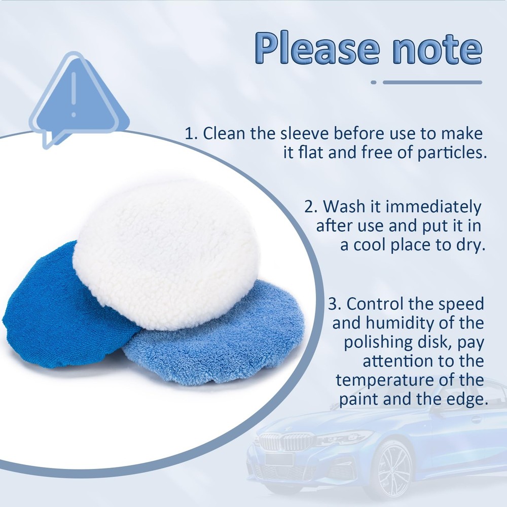 THINKWORK 20 Pcs Car Polishing Pad, Buffing Pad for 20