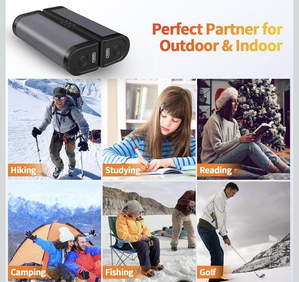 gabless 2pcs Rechargeable Hand Warmer