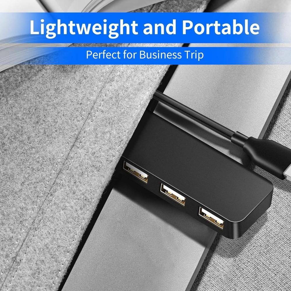 USB Hub Port Splitter Expander for Laptop PC Keyboard Mouse