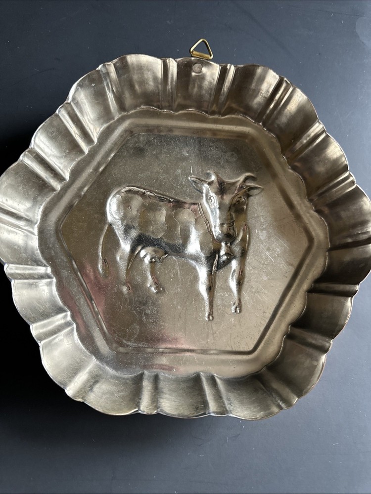 Copper Mold old world design Goat copper ware Primitive Wall Decor Kitchen 7”