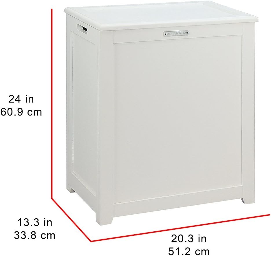 RH5513WHITE Storage Laundry Hamper White