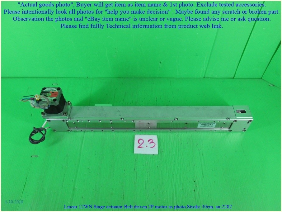 Linear Belt driven & motor as photo, Stroke 30cm, Mini CNC 3D printer