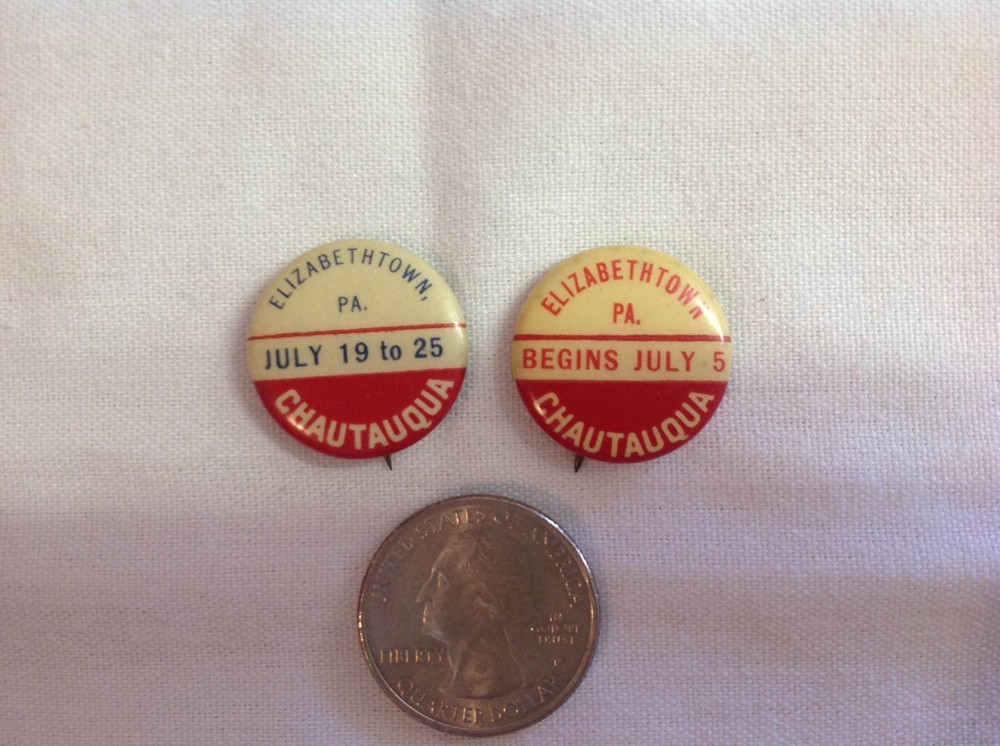 Two Different Pins Chautauqua, Elizabethtown, Pa.