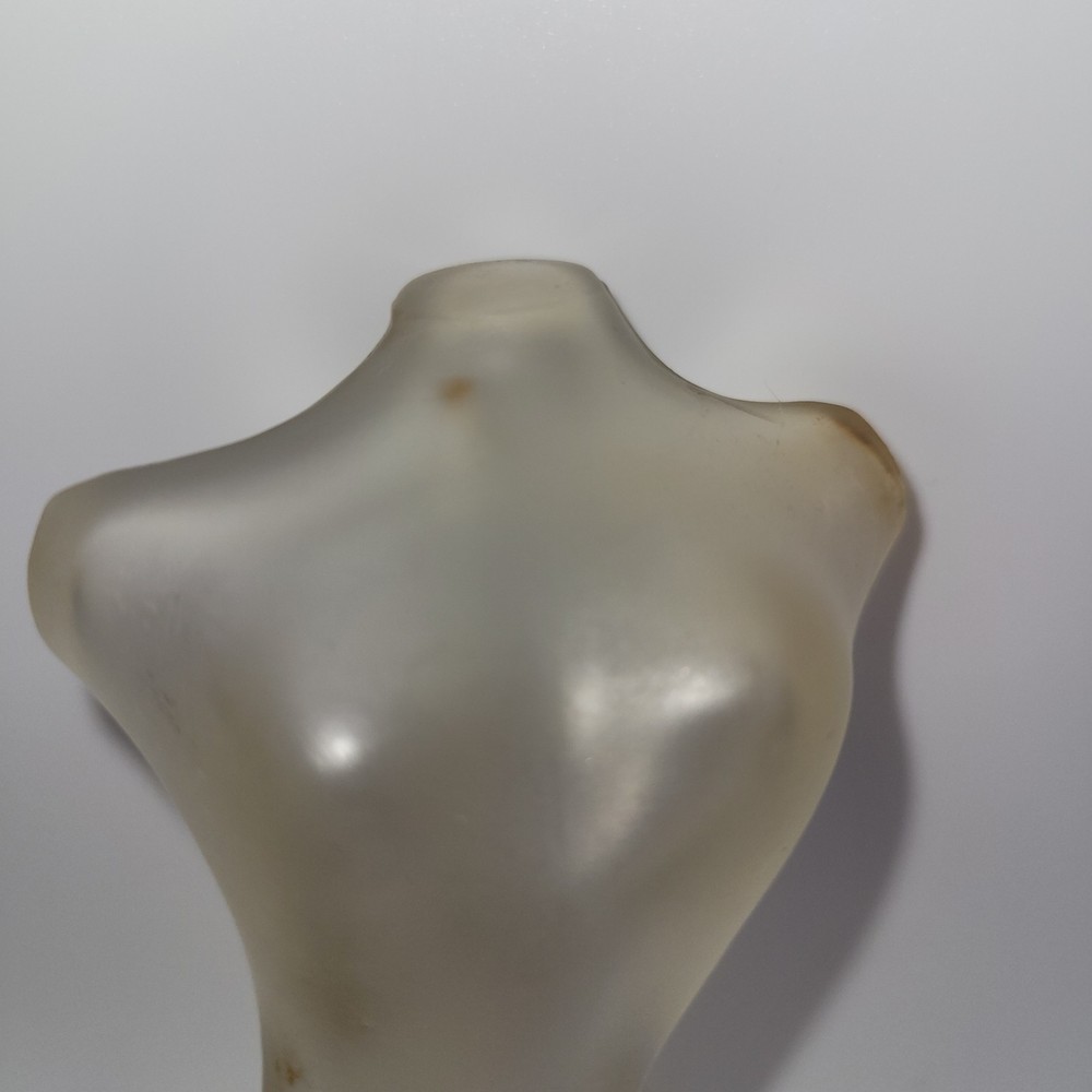 Vintage Perfume Bottle Woman's Torso Bust 3" Small Empty