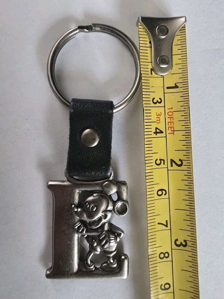 DISNEY MICKEY MOUSE MONOGRAM INITIAL "E" KEYRING