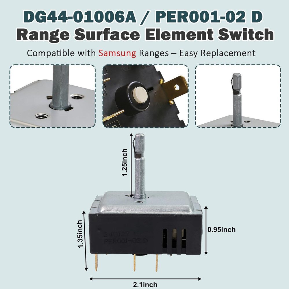 DG44-01006A PER001-02 D Range Regulator - Compatible with Samsung Range/Oven Sur