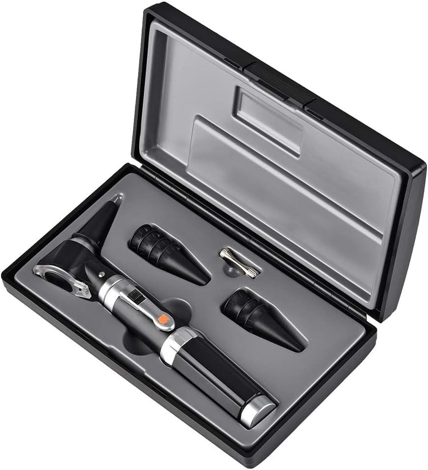 Durable Handheld Ear Magnifier with LED & 8 Interchangeable Tips for All Ages