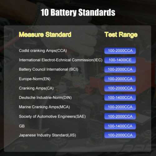 ANCEL BST100 12V Auto Battery Load Tester Analyzer Cranking Charging Test Tool