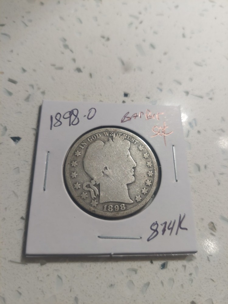 1898 O Barber Half Dollar