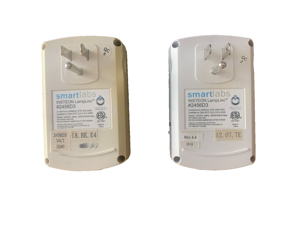 INSTEON SMARTLABS LAMPLINC DIMMER MODULE 2456D3 PLUG-IN (White)