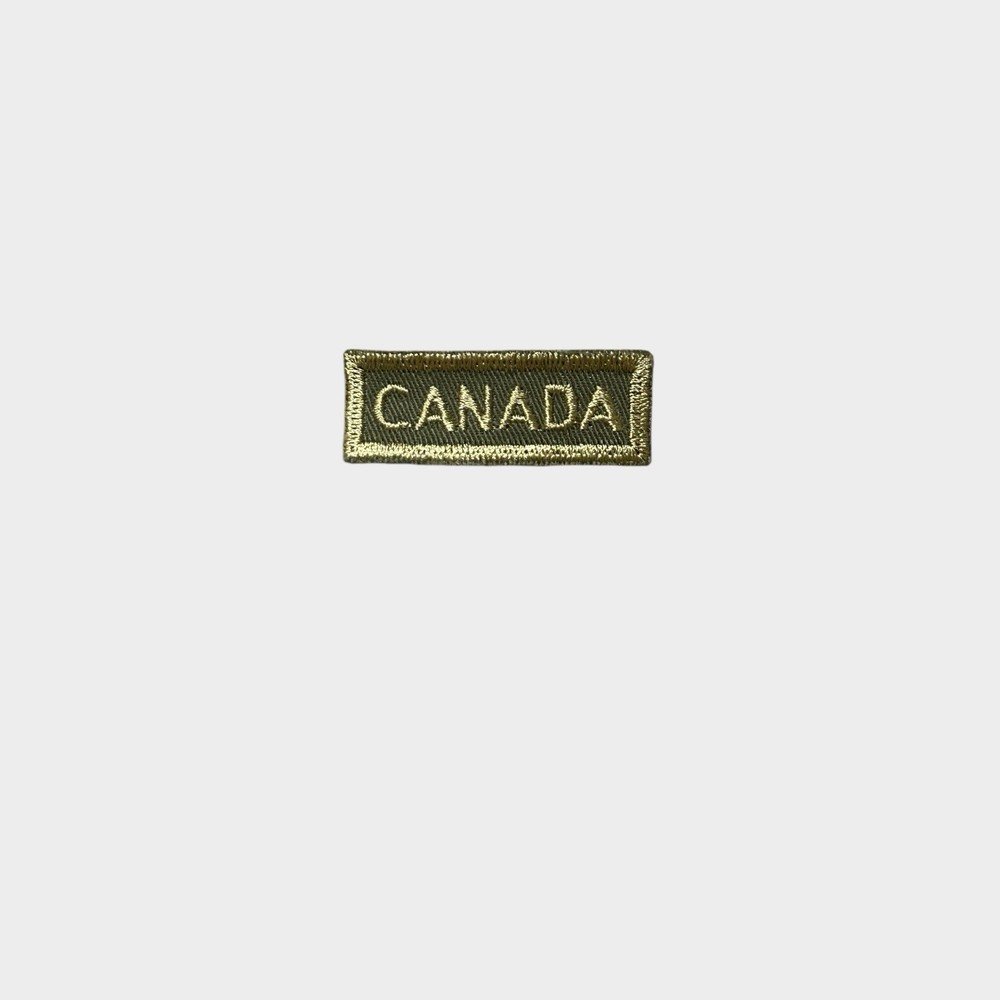 Canada Tab Patch Green Military
