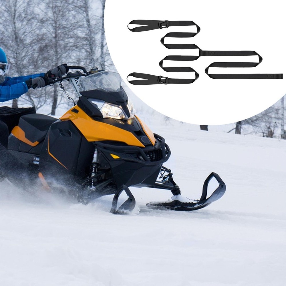 Snowmobile Tow Strap Ski Pull Rope for Snowboarding Camping Trail Riding