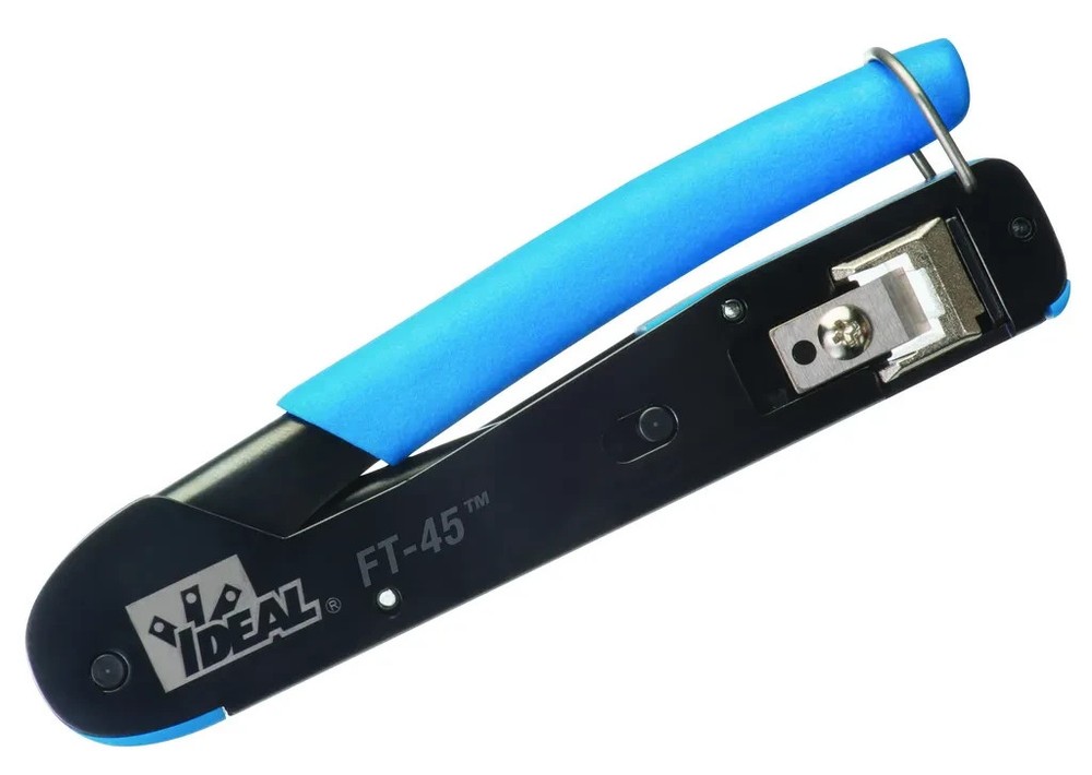 Ideal FT-45 Feed Thru Modular Plug Crimper & CAT6 Plugs