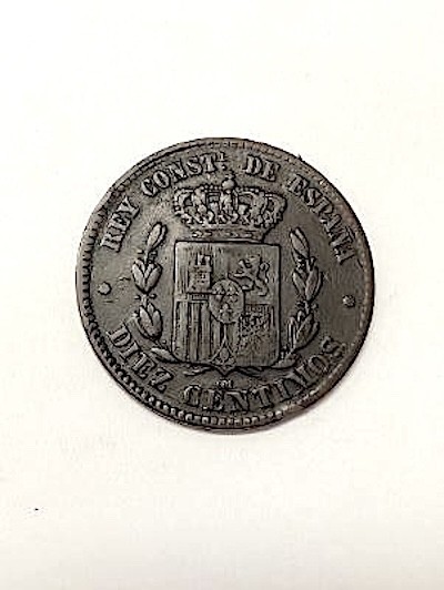 SPAIN - 1879 - 10 CENTIMOS - 27 K