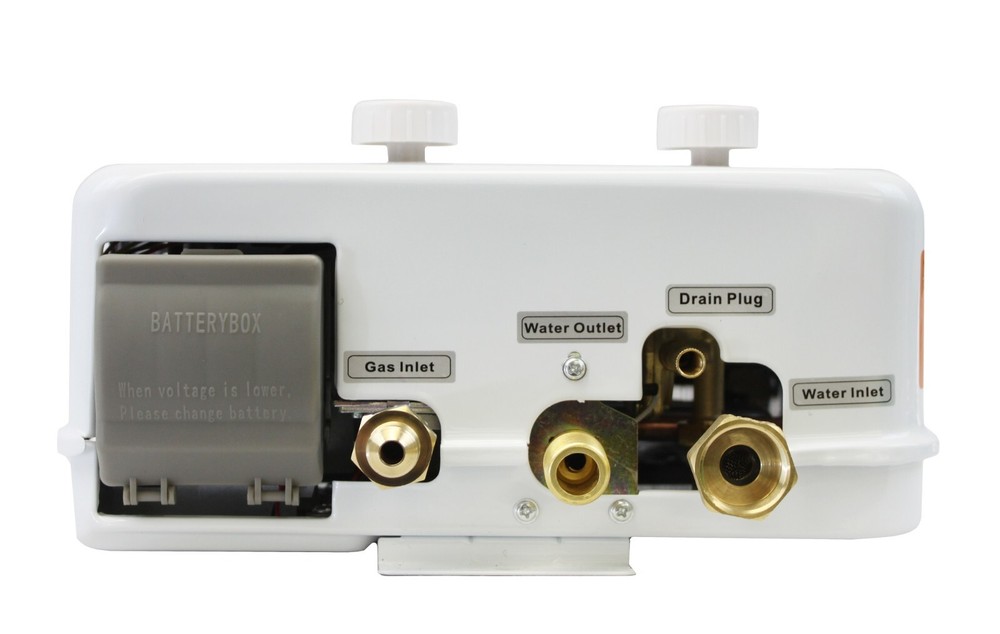 Portable Tankless Water Heater Propane 5L 1.32GPM at 34,000 BTU, Instant Shower