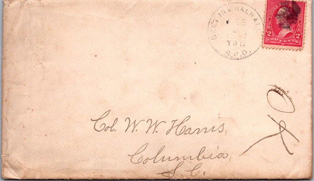 1897 Belston & Walhalla RPO - J10985