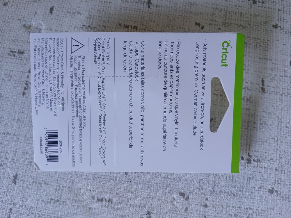 Cricut Point Blade Plus Housing - Multicolor New