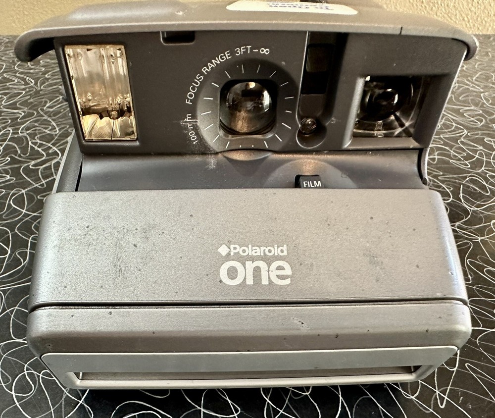 Polaroid One Folding 600 Instant Camera Silver Gray