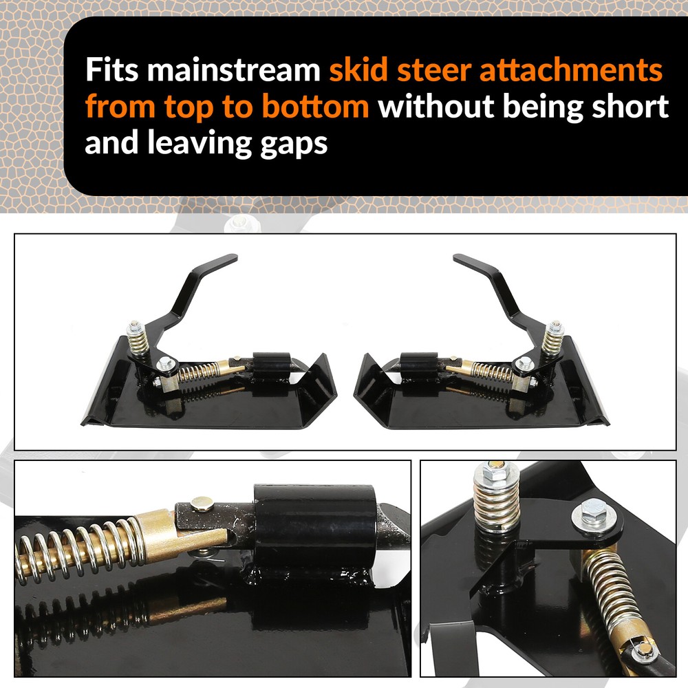 Weld-On Skid Steer Loader Latch Box Tractor Quick Attach Conversion Adapter