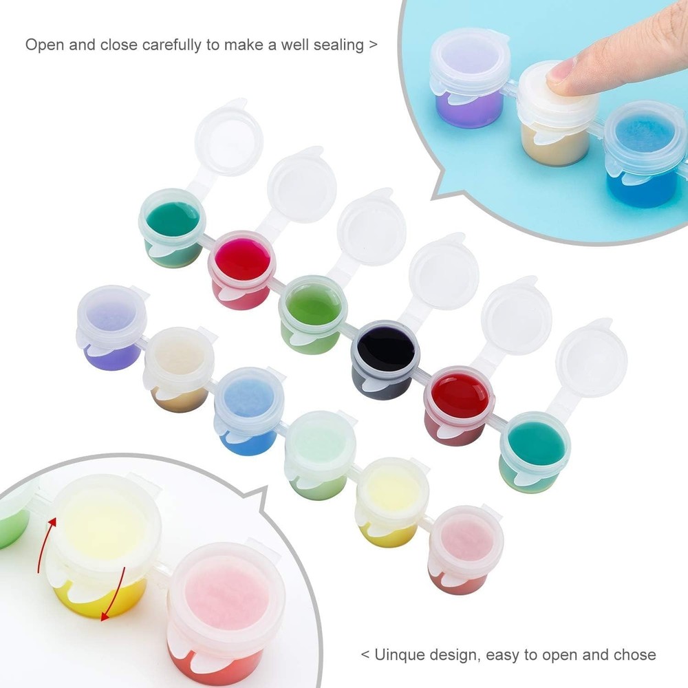 150 White Glossy Paint Pot Containers