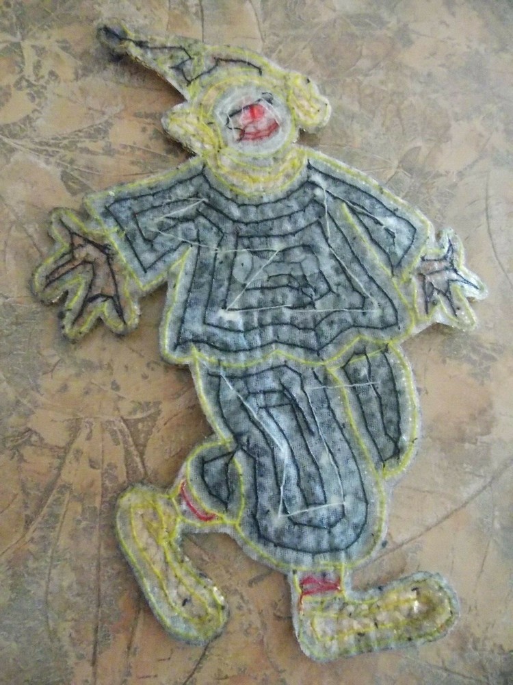 CLOWN APPLIQUE, BEADED & SEQUINED CRAFTS,NEW