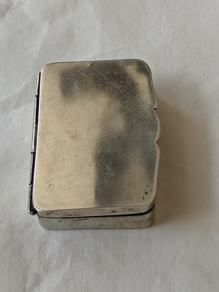 ANTIQUE EDWARDIAN 1904 SOLID SILVER HALLMARKED SNUFF BOX ADI & LOVEKIN LTD BIRM