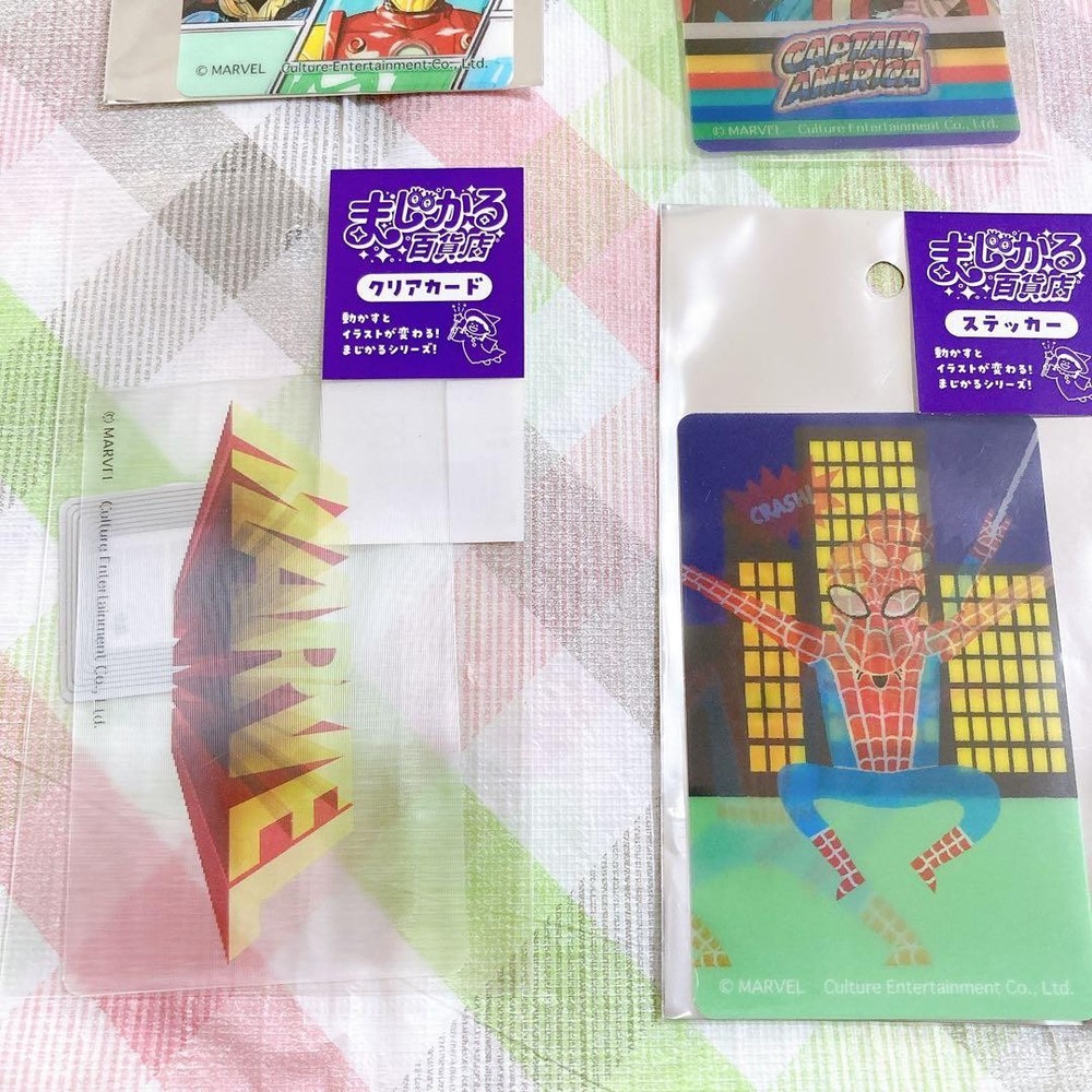 Magic! Department Store Sticker Clear Card MARVEL Avengers