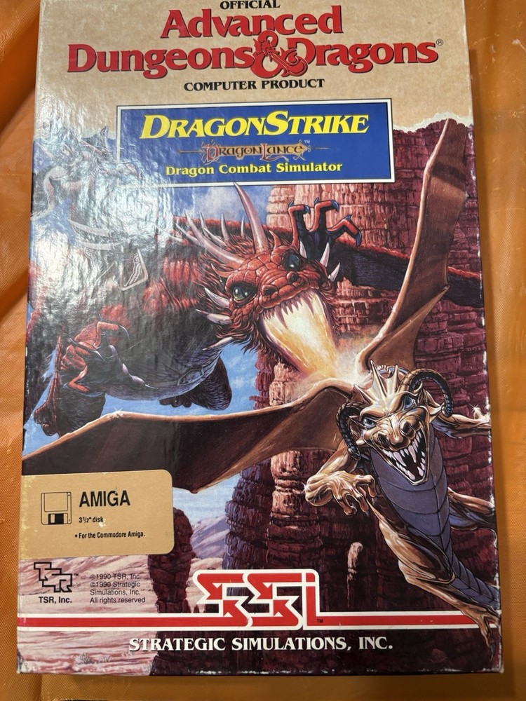 Advanced Dungeons & Dragons Dragonstrike Dragonlance Amiga Complete EUC
