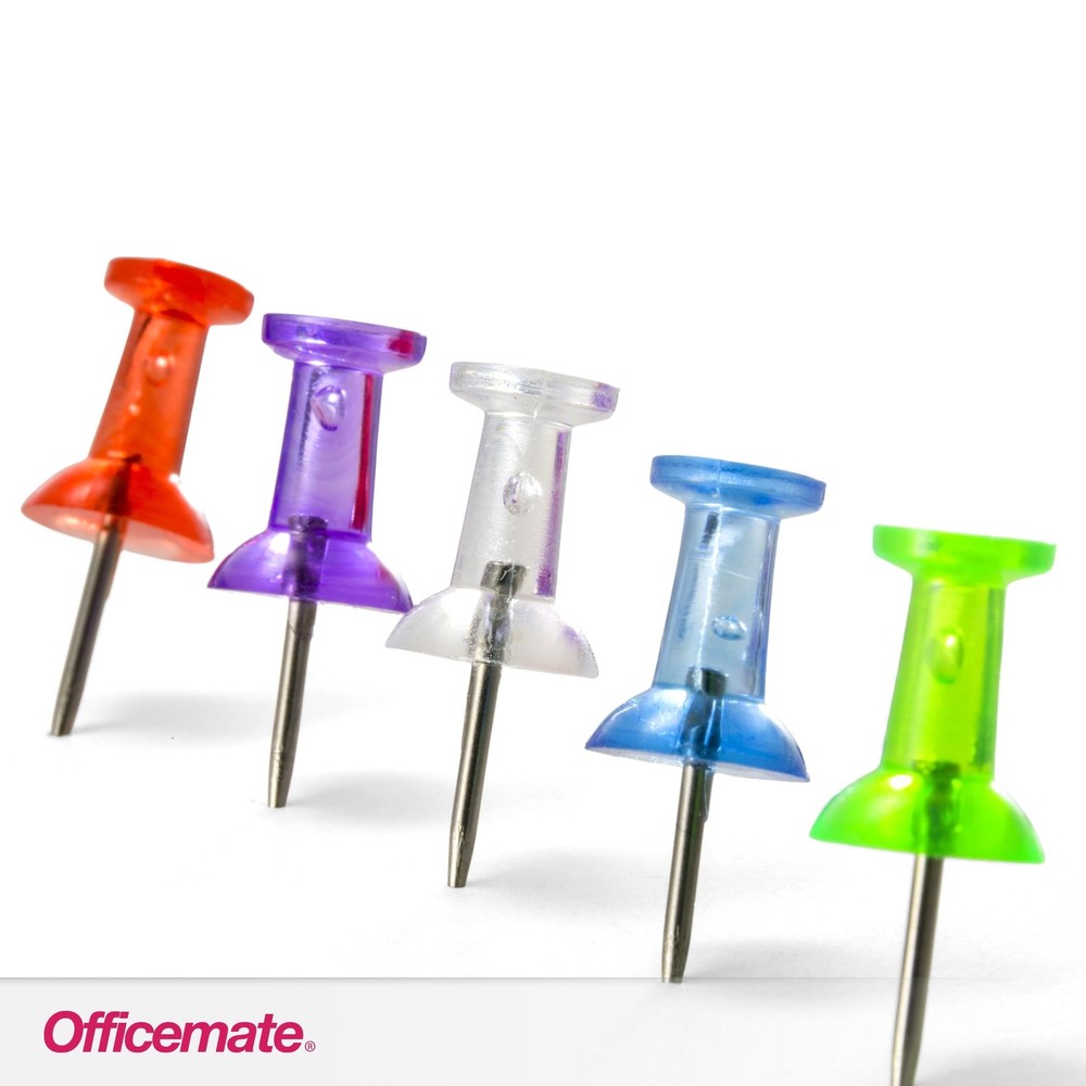 Officemate Translucent Push Pins (35710)