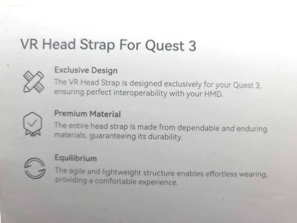 Head Strap for Meta Quest 3 VR Glasses Headset Adjustable Replacement Headband