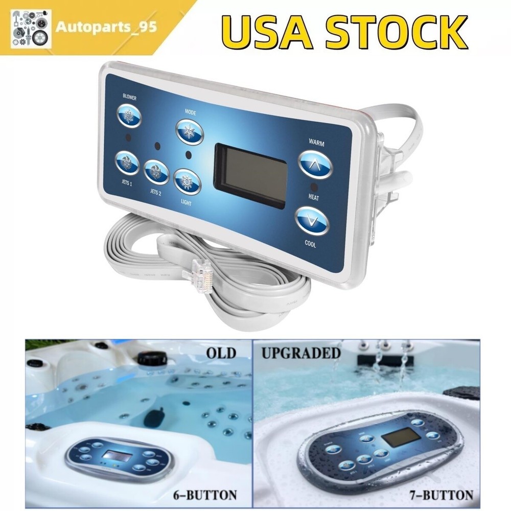 Replacement for Balboa 53189-01 Spa Side Control Standard Series Panel
