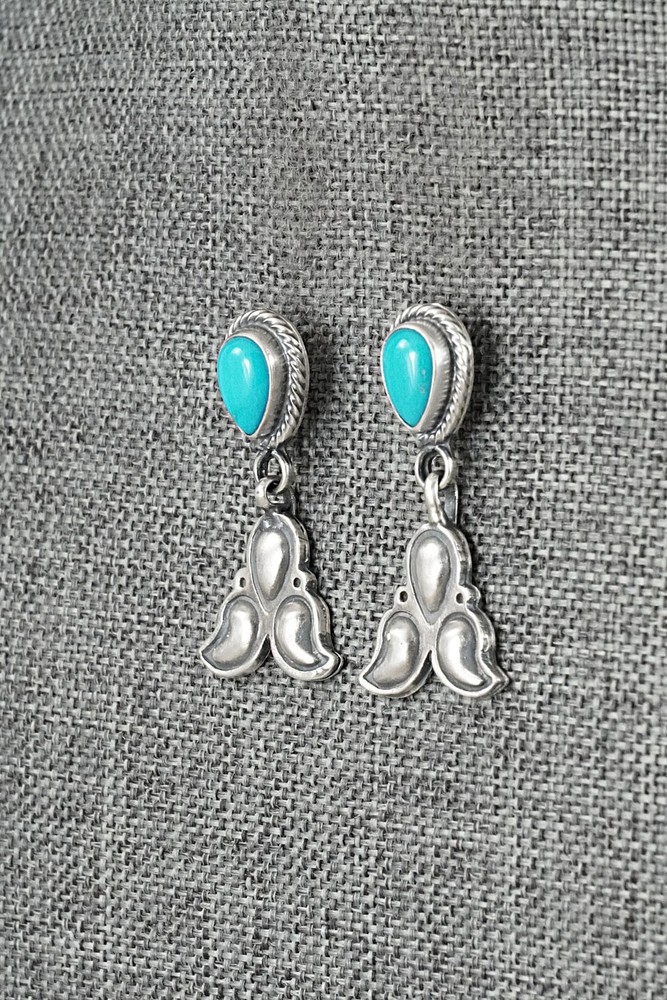 Turquoise & Sterling Silver Earrings - Sharon McCarthy