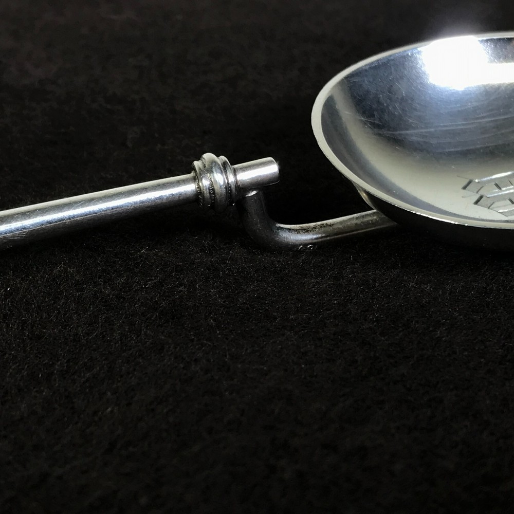 Figural Continental 800 Silver Spoon Stork Birds & Snakes