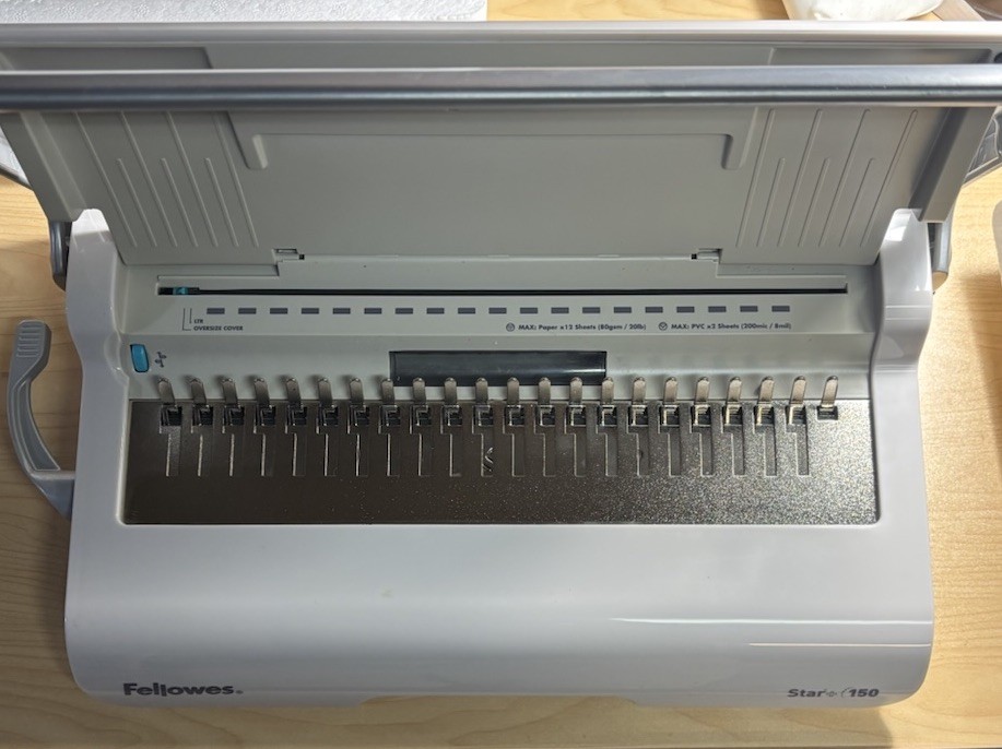 Fellowes Star 150 Manual Comb Binding Machine Excellent Used Condition