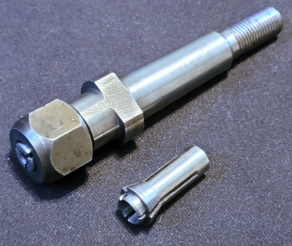 3/8" Threaded Universal Collet Chuck Adapter M10 1.25 Threaded Length: 3-1/2"