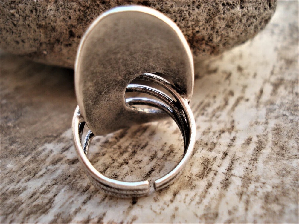 Long Armor Ring 925 Sterling Silver Boho Statement Ring Band Handmade All Size