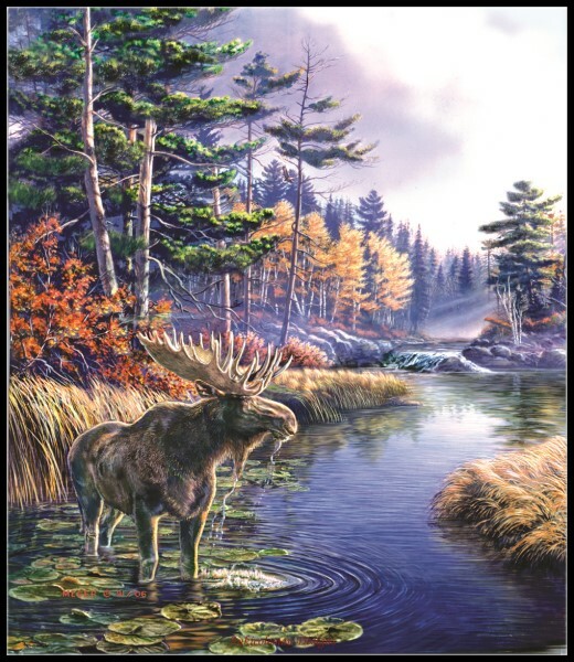Legacy Moose - DIY Chart Counted Cross Stitch Patterns Needlework DMC Color