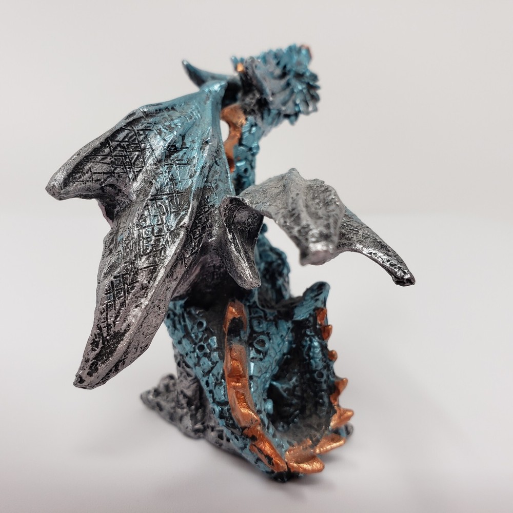 Dragon Mythical Magical Dragon Blue Sparkle Decor