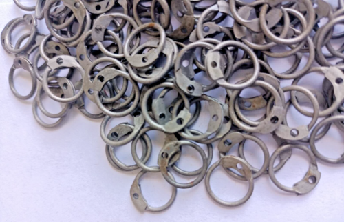 Mild Steel Round Riveted Ring Chainmail Rings Solid Round Rings 9 mm Oiled